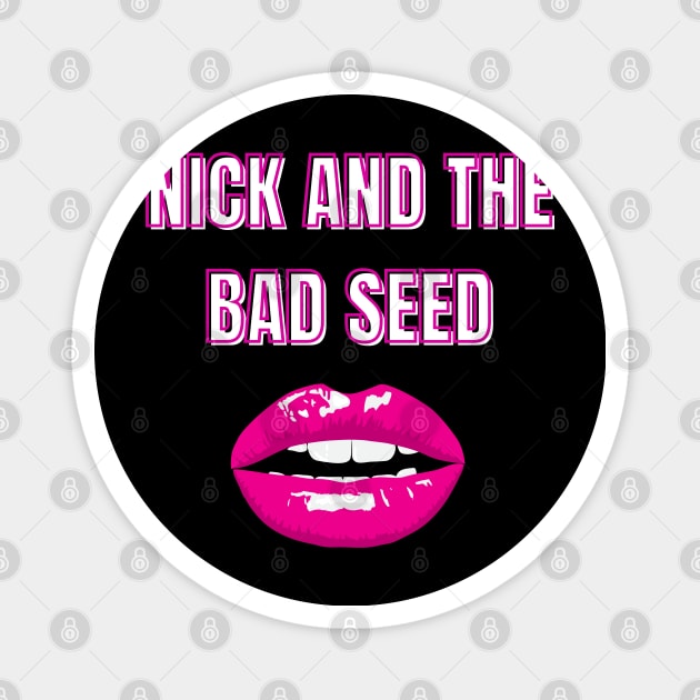 nick cave red lips Magnet by angga108